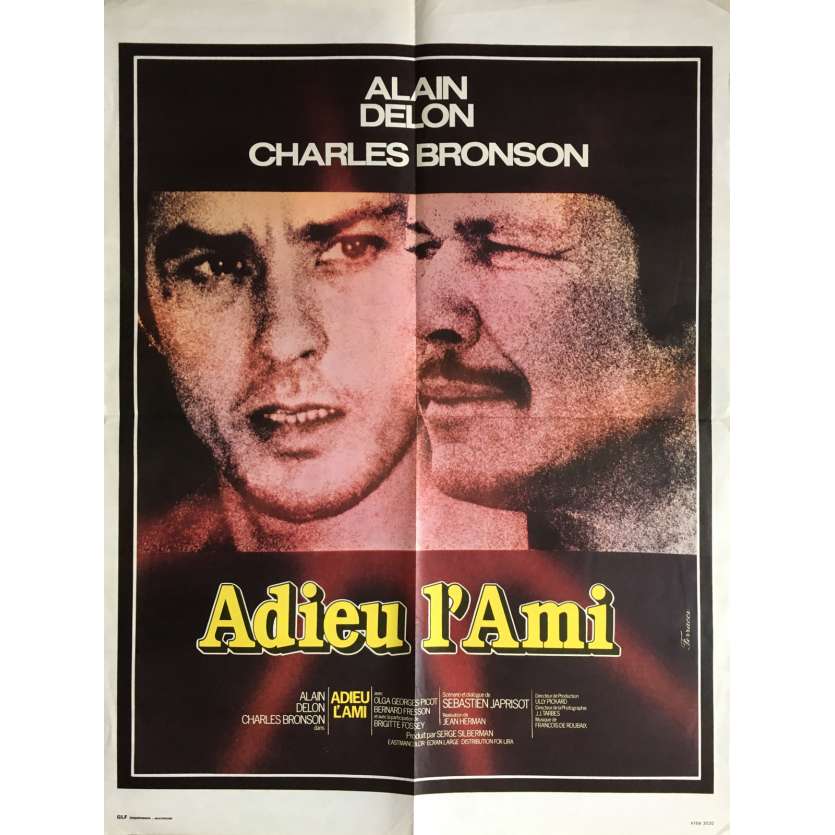 ADIEU L'AMI Affiche de film - 60x80 cm. - 1968 - Alain Delon, Charles Bronson