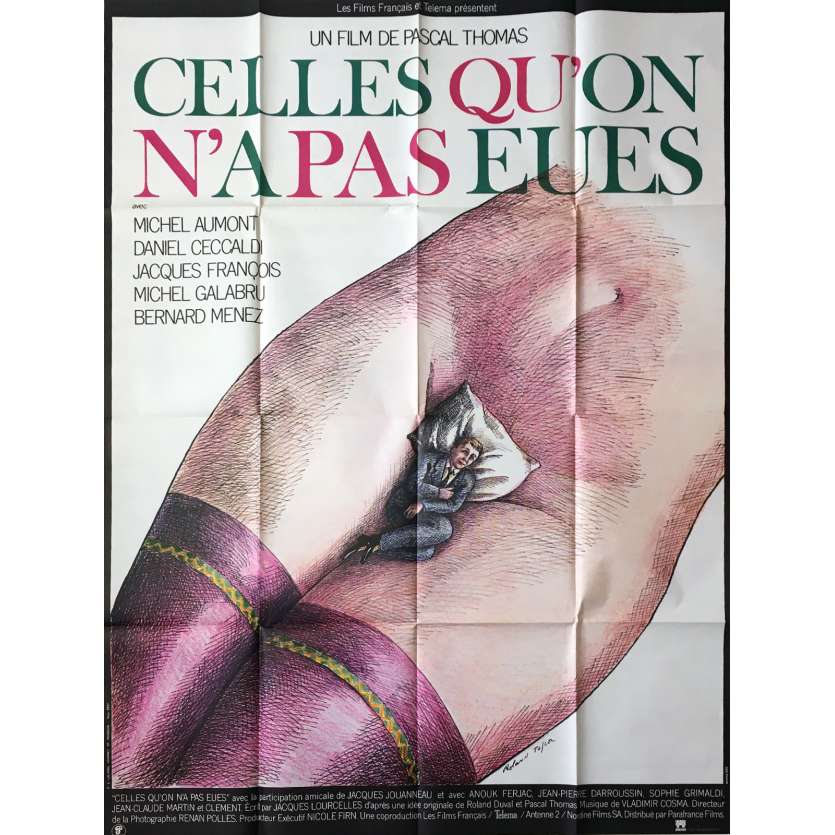 CELLES QU'ON A PAS EU Movie Poster - 47x63 in. - 1981 - Pascal Thomas, Michel Aumont