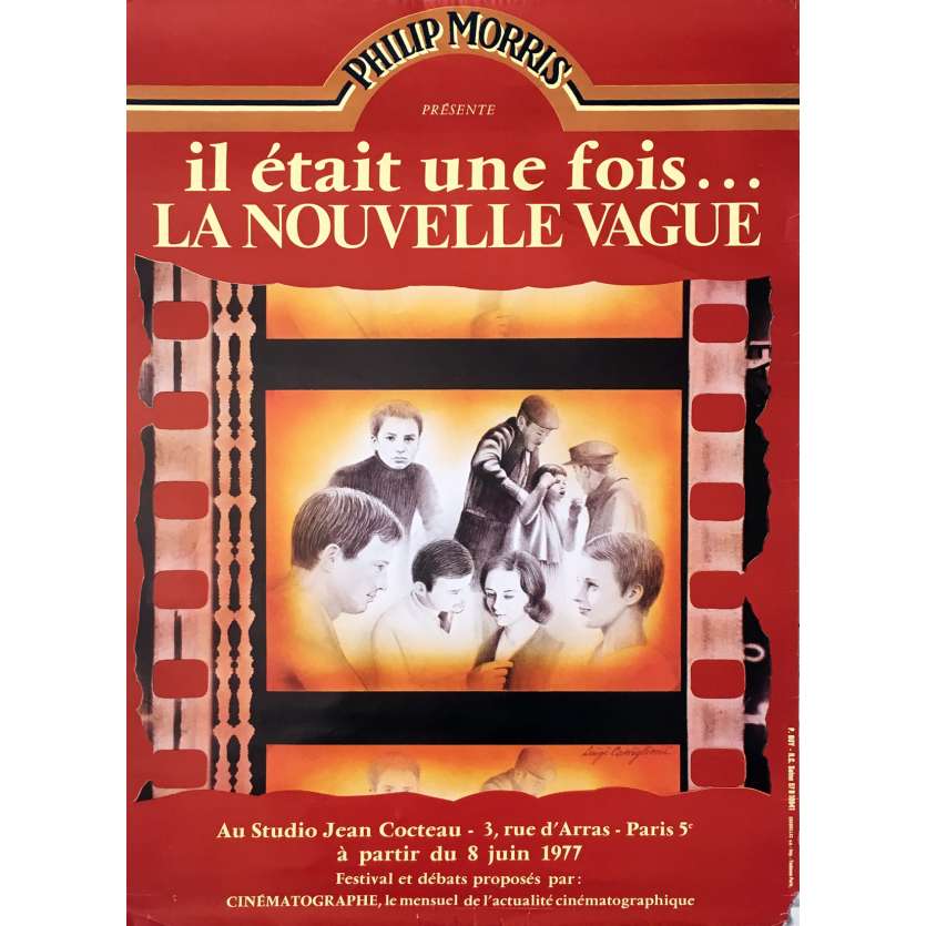 ONCE UPON A TIME LA NOUVELLE VAGUE Movie Poster - 23x32 in. - 1982 - François Truffaut, Jean-Luc Godard