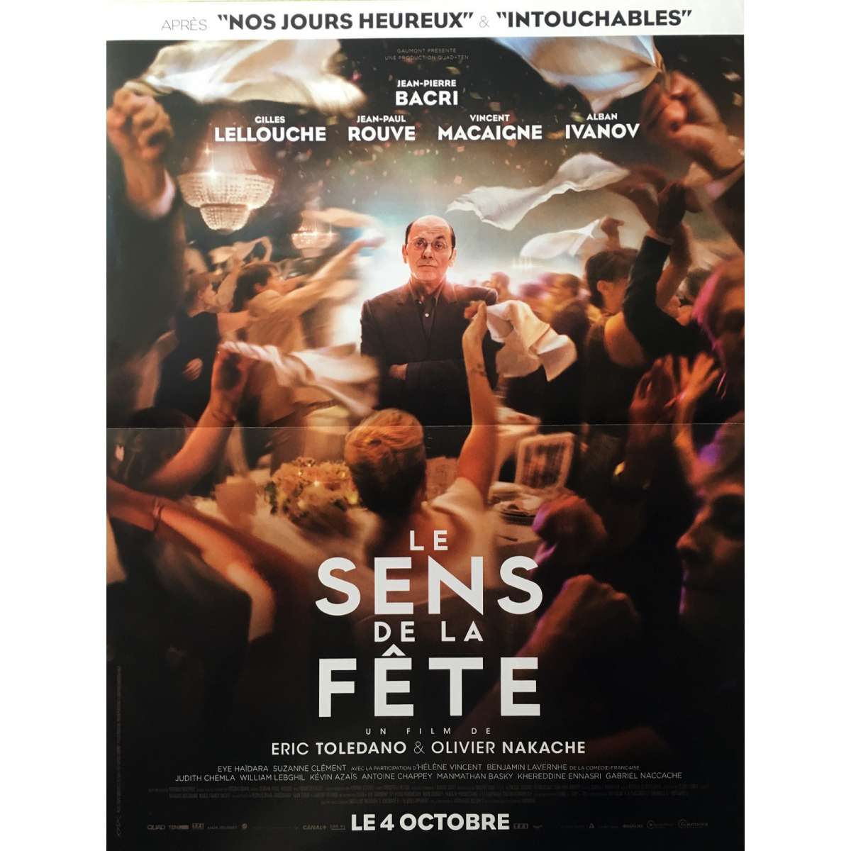 Le Sens De La Fete LE SENS DE LA FETE Affiche de film 40x60 - 2017 - Jean-Pierre Bacri, Césars