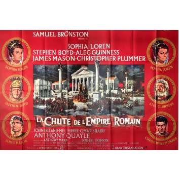THE FALL OF THE ROMAN EMPIRE Movie Poster - 47x126 in. - 1964 - Anthony Mann, Sophia Loren