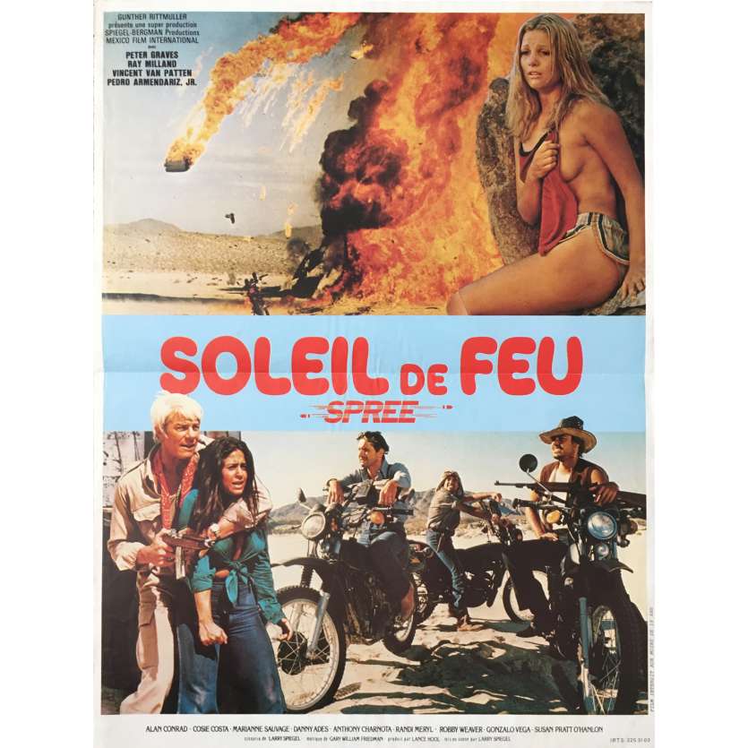 SOLEIL DE FEU Affiche de film - 40x60 cm. - 1979 - Peter Graves, Larry Spiegel