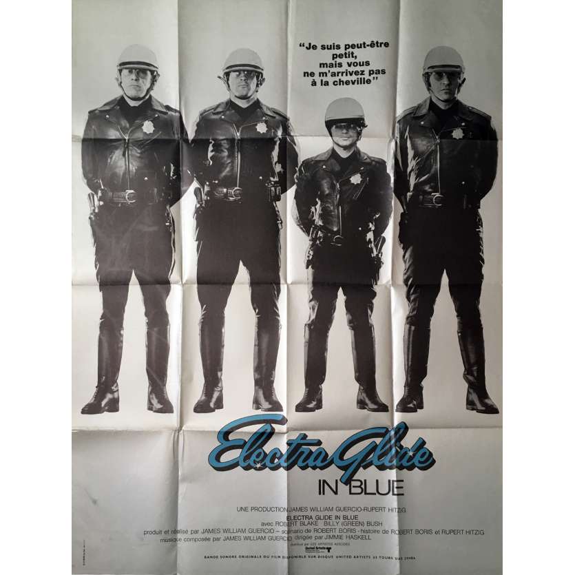 ELECTRA GLIDE IN BLUE Movie Poster   - 47x63 in. - 1973 - James William Guercio, Robert Blake