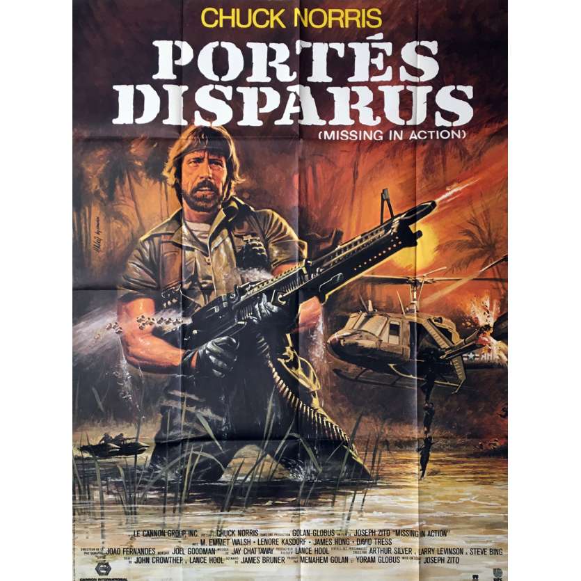 MISSING IN ACTION Movie Poster - 47x63 in. - 1984 - Joseph Zito, Chuck Norris