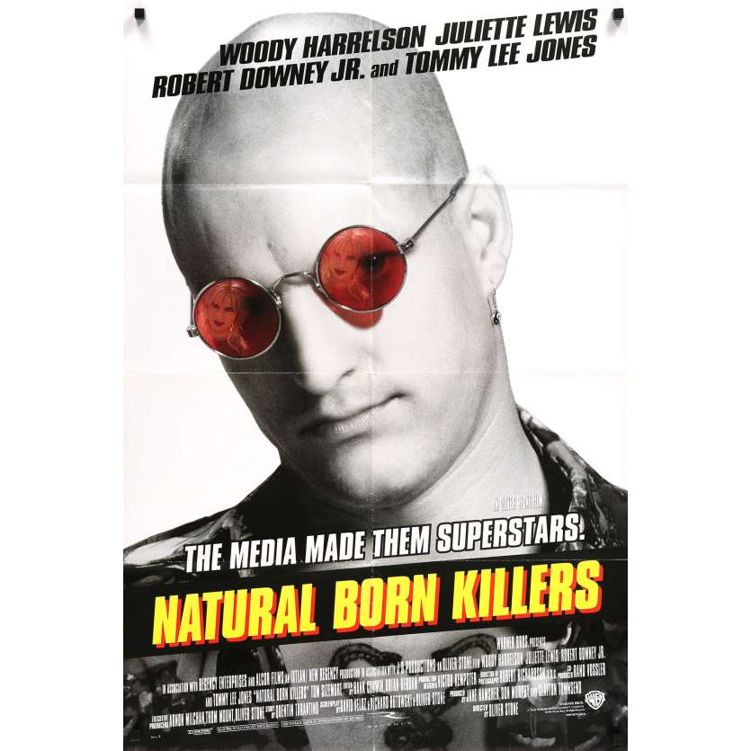 NATURAL BORN KILLERS Movie Poster - 29x41 in. - 1994 - Oliver Stone, Woody Harrelson
