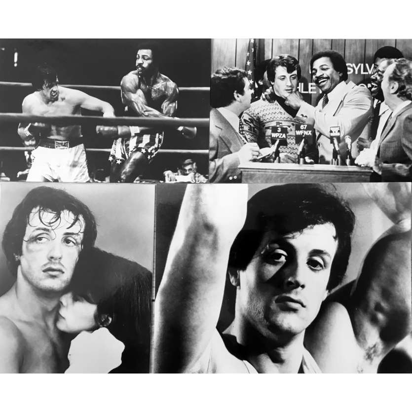 ROCKY Movie Stills x4  - 5x7 in. - 1976 - John G. Avildsen, Sylvester Stallone