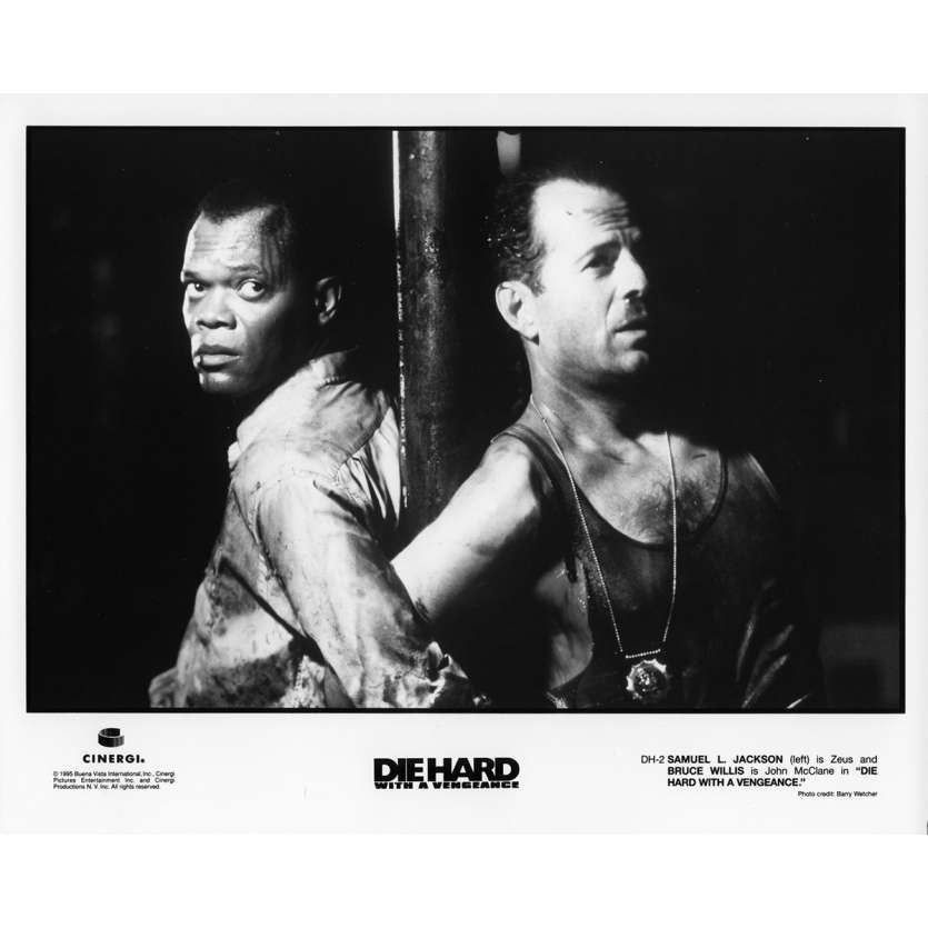 UNE JOURNEE EN ENFER Photo de presse N01 - 20x25 cm. - 1995 - Bruce Willis, John McTiernan