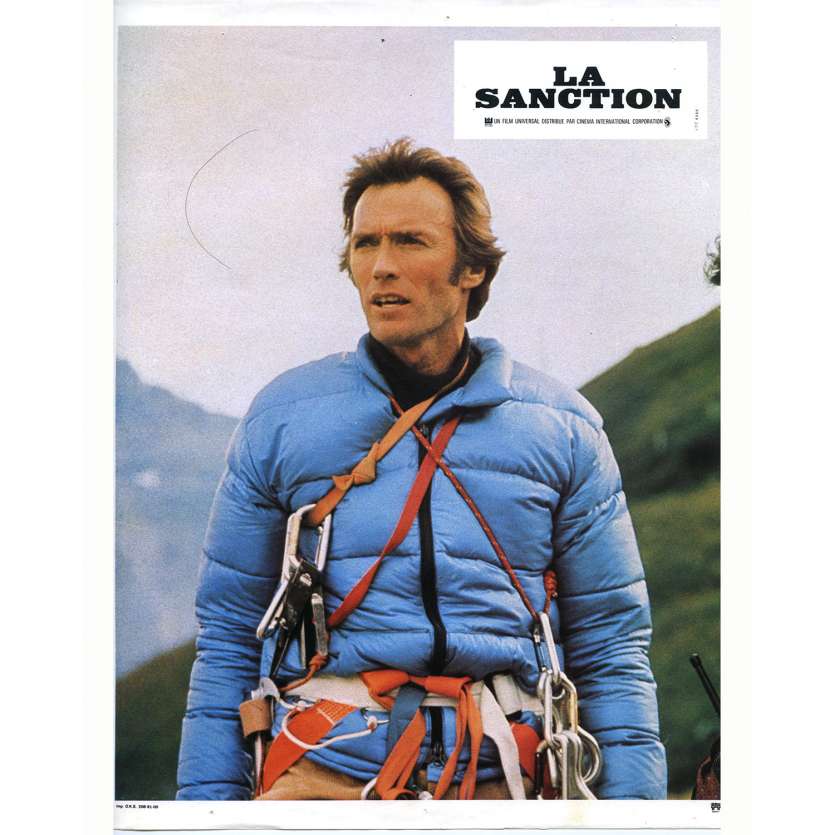 THE EIGER SANCTION Lobby Card N03  - 9x12 in. - 1975 - Clint Eastwood, George Kennedy