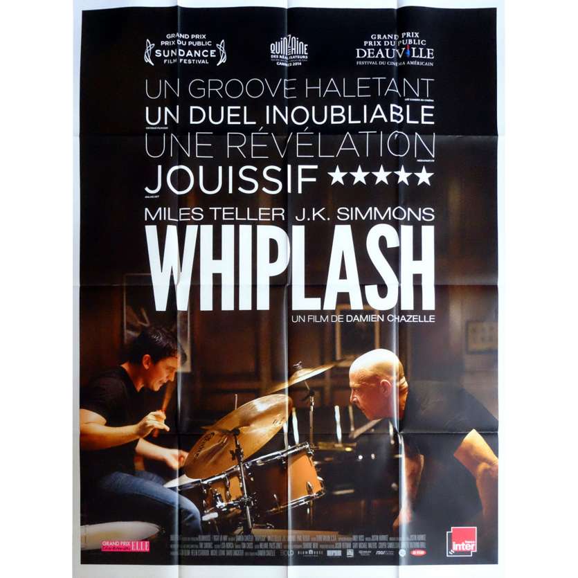 WHIPLASH Affiche de film  120x160 - 2015 - Miles Teller, Damien Chazelle