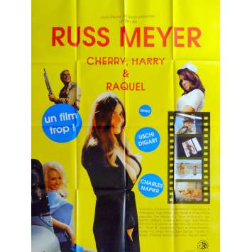 CHERRY, HARRY AND RAQUEL French Movie Poster 47x63 - 1970 - Russ Meyer, Linda Ashton