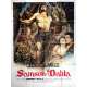 SAMSON AND DELILAH Movie Poster  47x63 in. French - R1970 - Cecil B. DeMile, Victor Mature