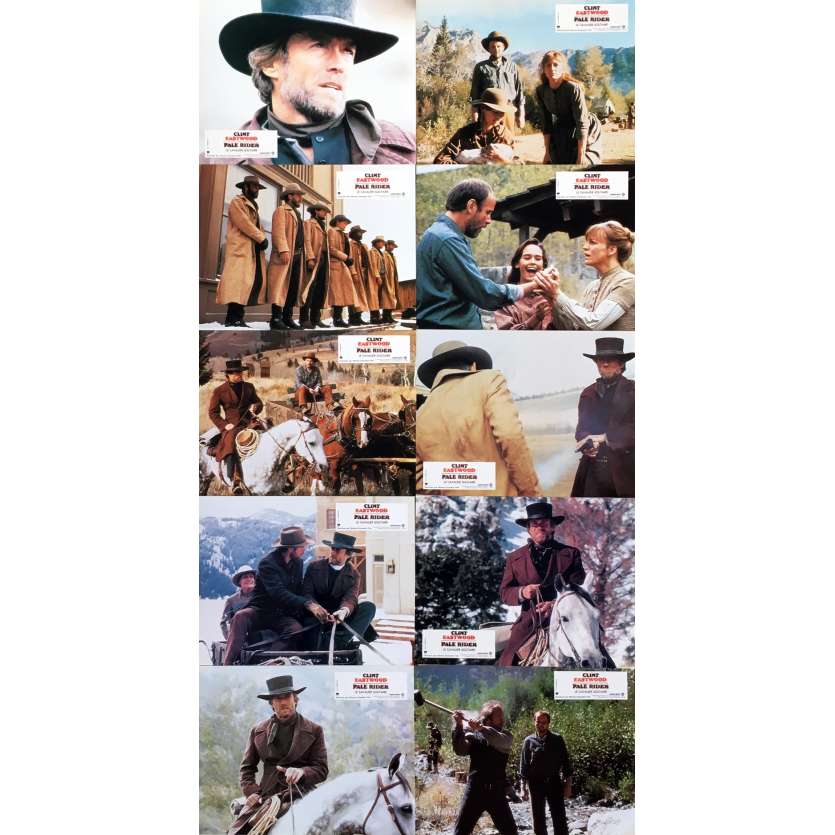PALE RIDER Lobby Cards x10 - 9x12 in. - 1985 - Clint Eastwood, 0