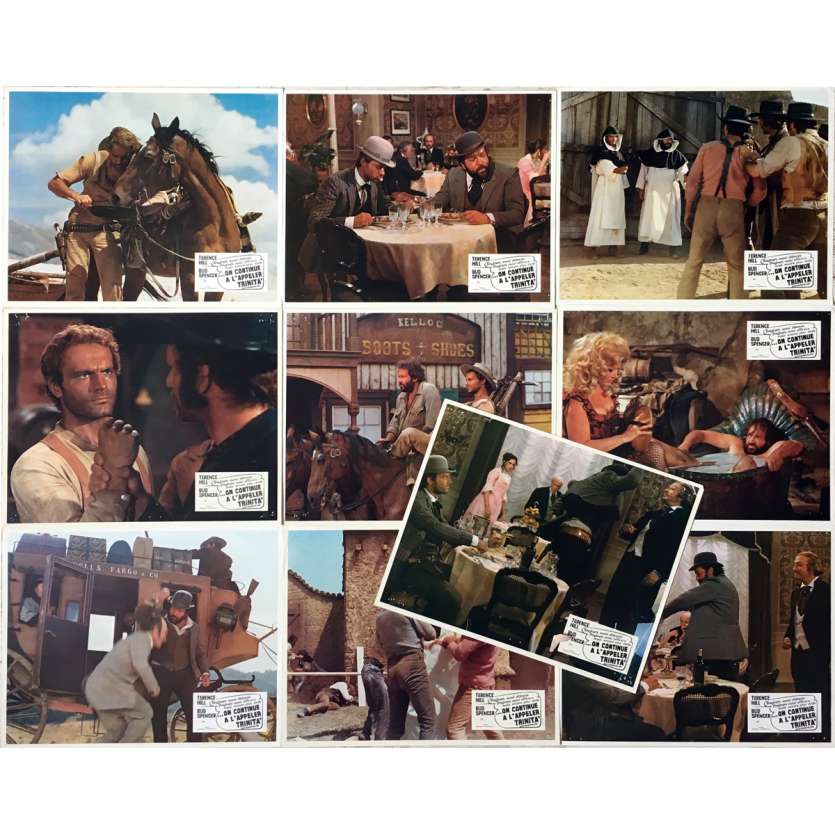 TRINITY IS STILL MY NAME Lobby Cards x10 - 9x12 in. - 1971 - Enzo Barboni, Terence Hill, Bud Spencer