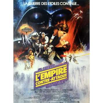 STAR WARS - EMPIRE STRIKES BACK Movie Poster Style A - 15x21 in. - R1990 - George Lucas, Harrison Ford