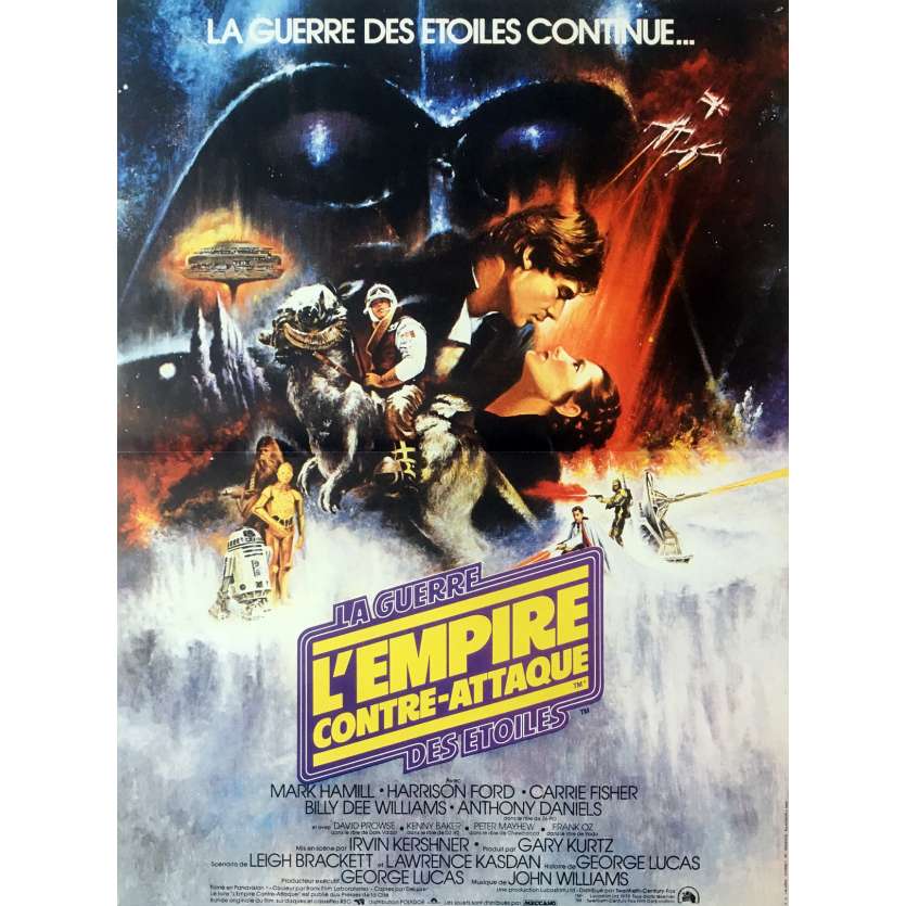 STAR WARS - L'EMPIRE CONTRE ATTAQUE Affiche de film Style A - 40x60 cm. - R1990 - Harrison Ford, George Lucas