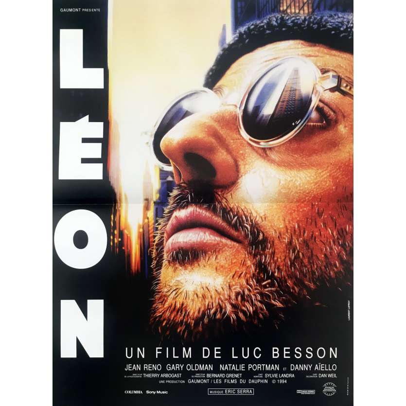 LEON Affiche de film  - 40x60 cm. - 1994 - Natalie Portman, Luc Besson