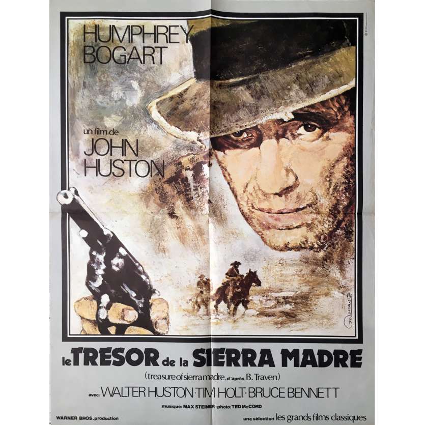 THE TREASURE OF THE SIERRA MADRE Movie Poster   - 23x32 in. - 1948 - John Huston, Humphrey Bogart