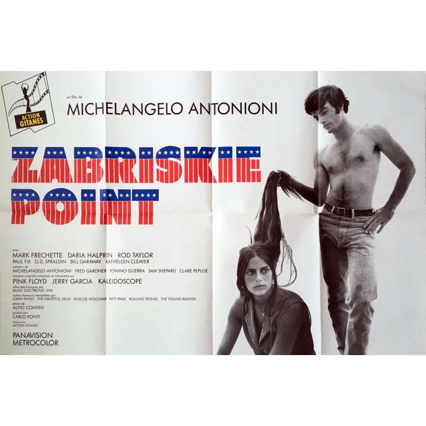 ZABRISKIE POINT Movie Poster   - 32x47 in. - R1970 - Michelangelo Antonioni, Mark Frechette