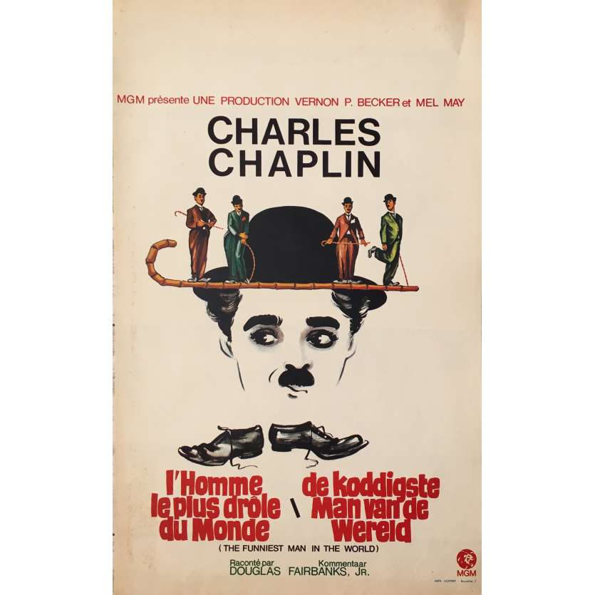 CHARLES CHAPLIN Affiche de film - 35x55 cm. - 1970'S - Charlie Chaplin, Charlie Chaplin