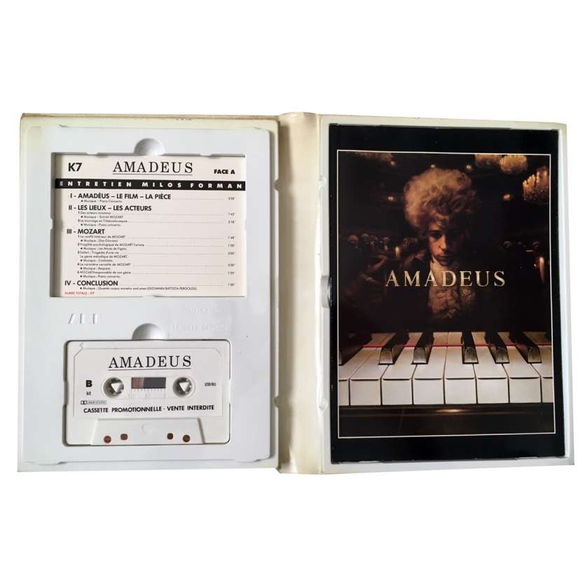 AMADEUS Rare Dossier de presse avec K7 - 1984 - F. Murrray Abraham, Milos Forman