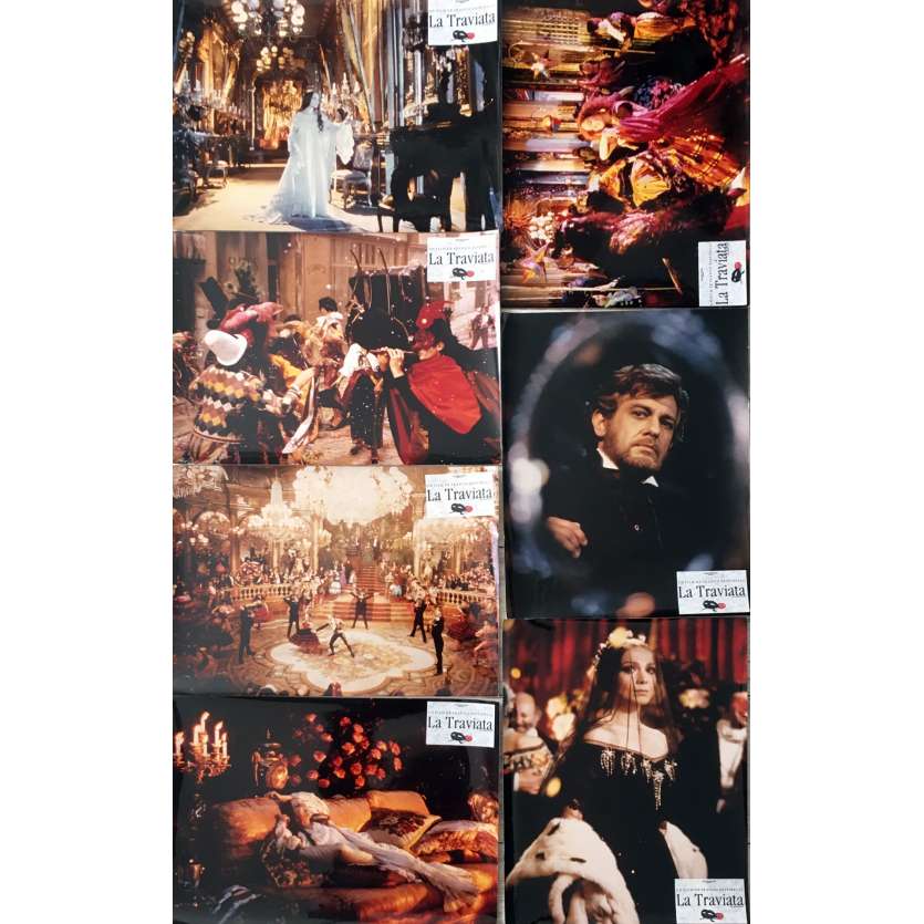 LA TRAVIATA Lobby Cards x6, Prestige  - 12x15 in. - 1982 - Franco Zeffirelli, Placido Domingo