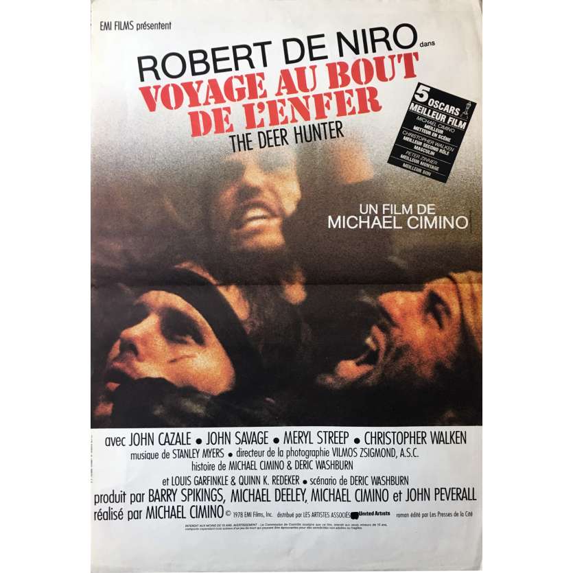 THE DEER HUNTER Movie Poster   - 15x21 in. - 1978 - Michael Cimino, Robert de Niro