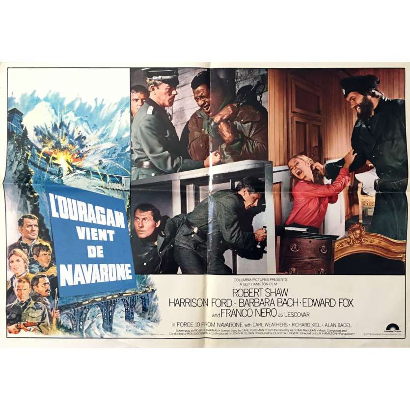 FORCE 10 FROM NAVARONE Photobusta Poster x3  - 23x32 in. - 1978 - Guy Hamilton, Harrison Ford