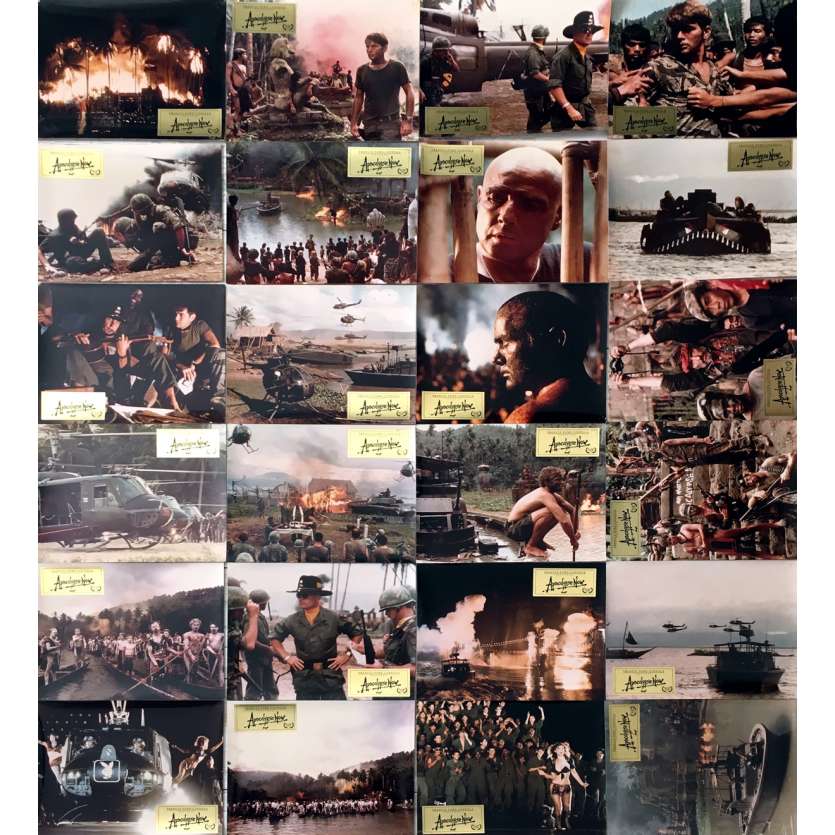 APOCALYPSE NOW Lobby Cards x24 - 10x12 in. - 1979 - Francis Ford Coppola, Marlon Brando