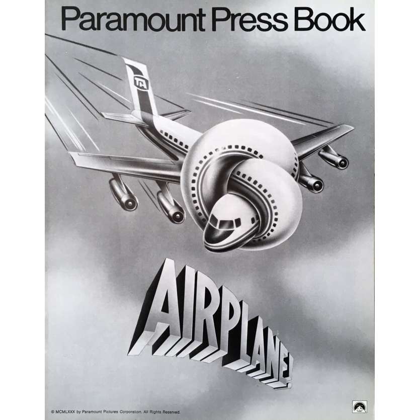 AIRPLANE Pressbook   - 8x10 in. - 1980 - David Zucker, Leslie Nielsen