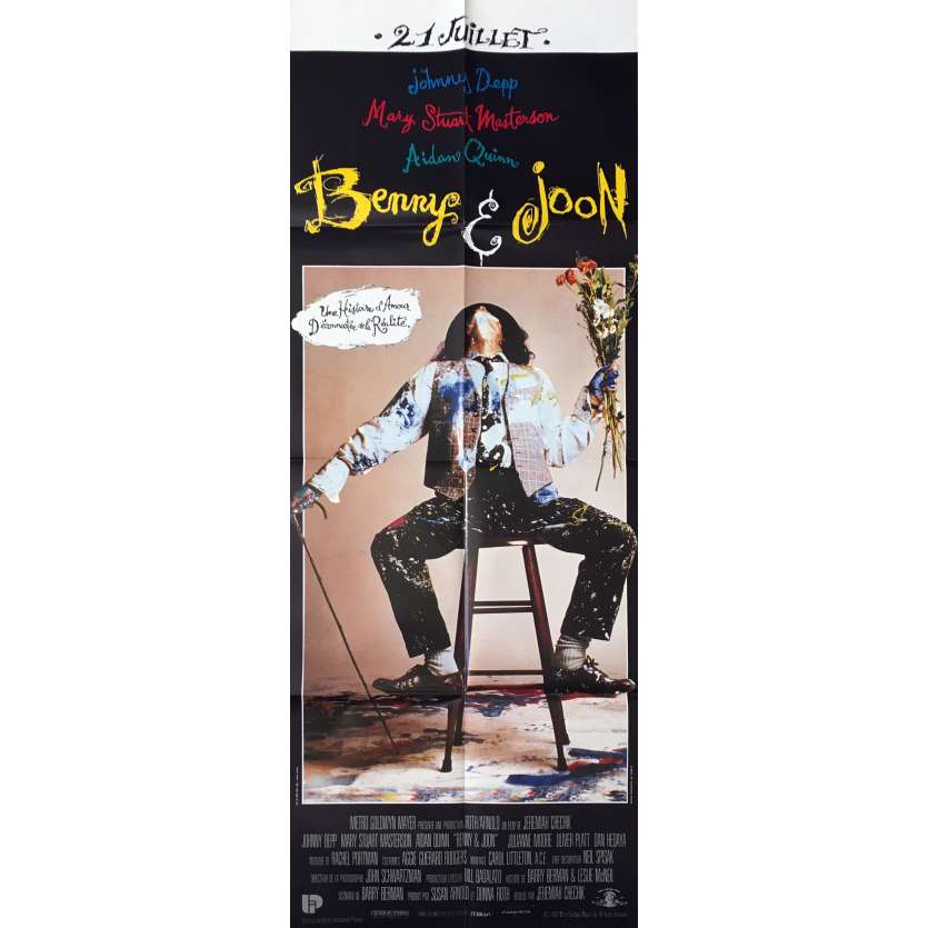 BENNY AND JOON Affiche de film  - 60x160 cm. - 1993 - Johnny Deep, Jeremiah Chechik