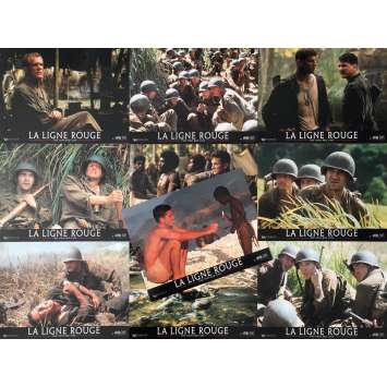 THE THIN RED LINE Lobby Cards x10 - 9x12 in. - R1980 - Terrence Malick, Sean Penn