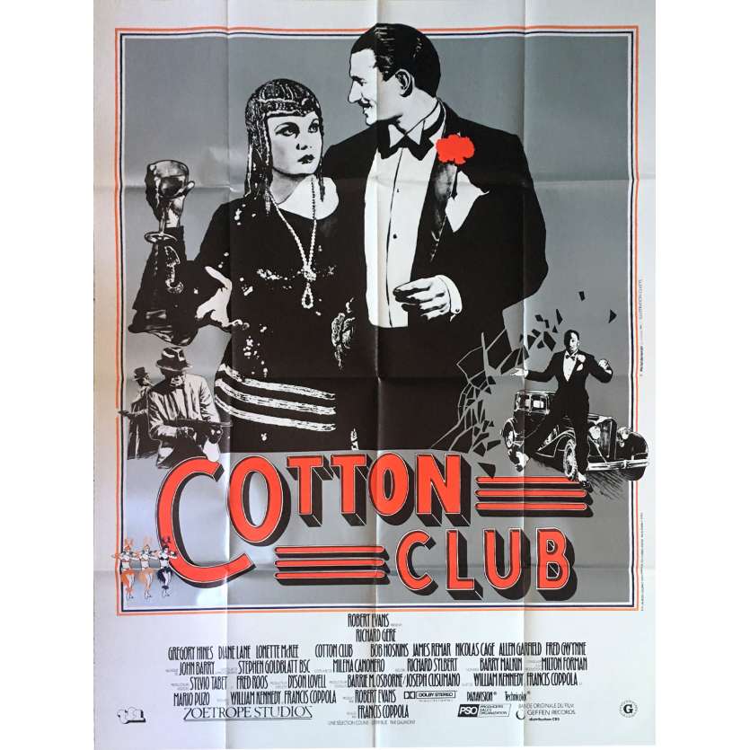 COTTON CLUB Affiche de film - 120x160 cm. - 1984 - Richard Gere, Francis Ford Coppola