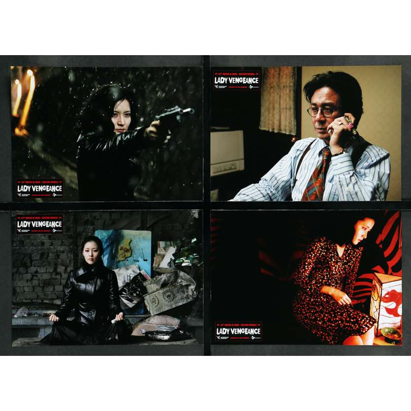 LADY VENGEANCE Lobby Cards x8 - 10x12 in. - 2005 - Chan-wook Park, Yeong-ae Lee