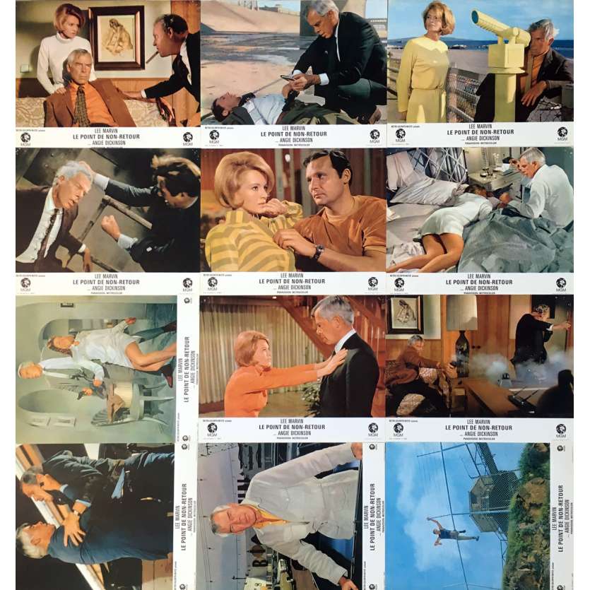POINT BLANK Lobby Cards x12  - 9x12 in. - R1980 - John Boorman, Lee Marvin