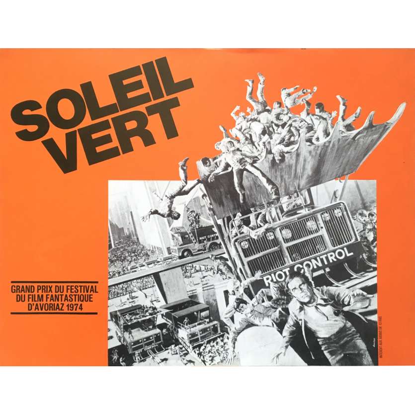 SOLEIL VERT Synopsis  - 21x30 cm. - 1973 - Charlton Heston, Richard Fleisher