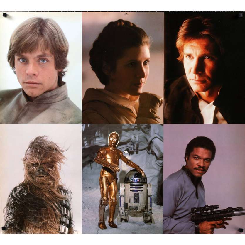 STAR WARS - L'EMPIRE CONTRE ATTAQUE Affiche publicitaire  87x96 - 1980 - Harrison Ford, George Lucas