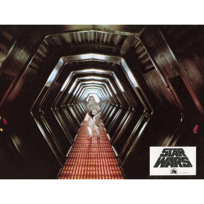 STAR WARS - A NEW HOPE Lobby Card N06-EN  - 9x12 in. - 1977 - George Lucas, Harrison Ford