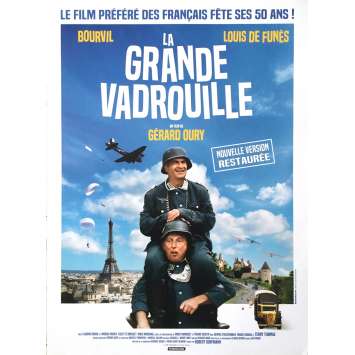 LA GRANDE VADROUILLE Movie Poster - 15x21 in. - R2010 - Gerard Oury, Bourvil, Louis de Funes