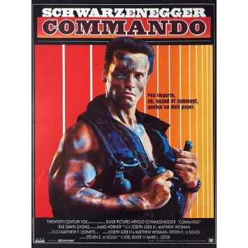 COMMANDO Affiche de film  - 40x60 cm. - 1985 - Arnold Schwarzenegger, Mark Lester