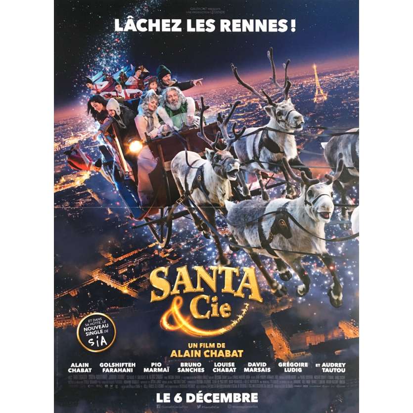 SANTA & CIE Affiche de film Def. - 40x60 cm. - 2017 - Golshifteh Farahani, Alain Chabat