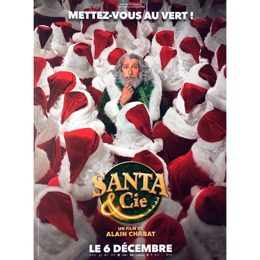 SANTA & CIE Movie Poster Prev. - 15x21 in. - 2017 - Alain Chabat, Golshifteh Farahani