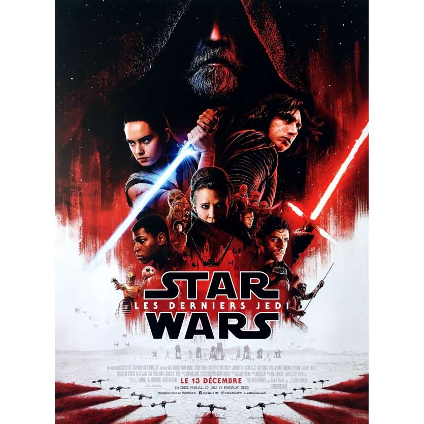 Star Wars: The Last Jedi Movie Poster 2017 French 1 Panel (47x63)