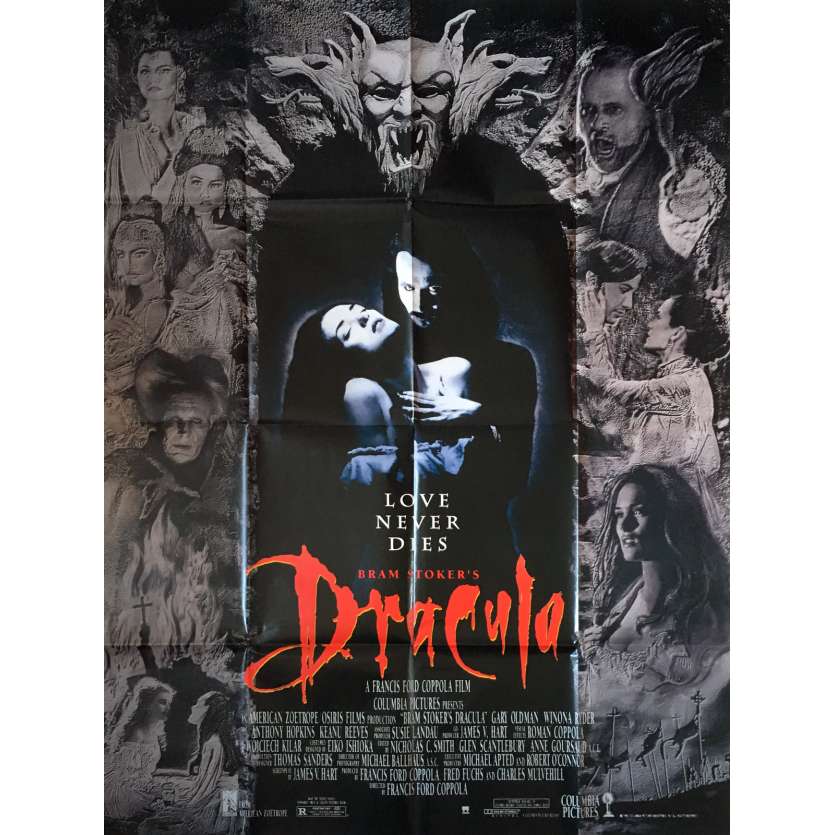 DRACULA Affiche de film - 120x160 cm. - R1990 - Gary Oldman, Winona Ryder, Francis Ford Coppola