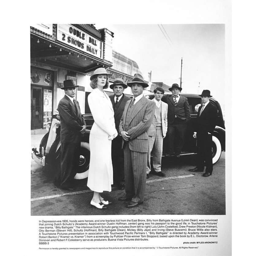 BILLY BATHGATE Photo de presse - 20x25 cm. - 1991 - Dustin Hoffman, Robert Benton