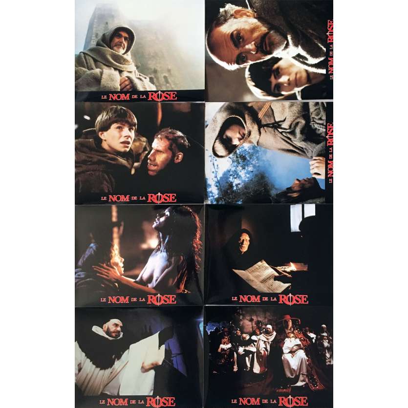 LE NOM DE LA ROSE Photos de film x14, Prestige - 21x30 cm. - 1987 - Sean Connery, Jean-Jacques Annaud