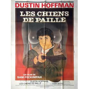 LES CHIENS DE PAILLE Affiche de film - 120x160 cm. - R1980 - Dustin Hoffman, Sam Peckinpah LES CHIENS DE PAILLE Affiche de film - 120x160 cm. - R1980 - Dustin Hoffman, Sam Peckinpah