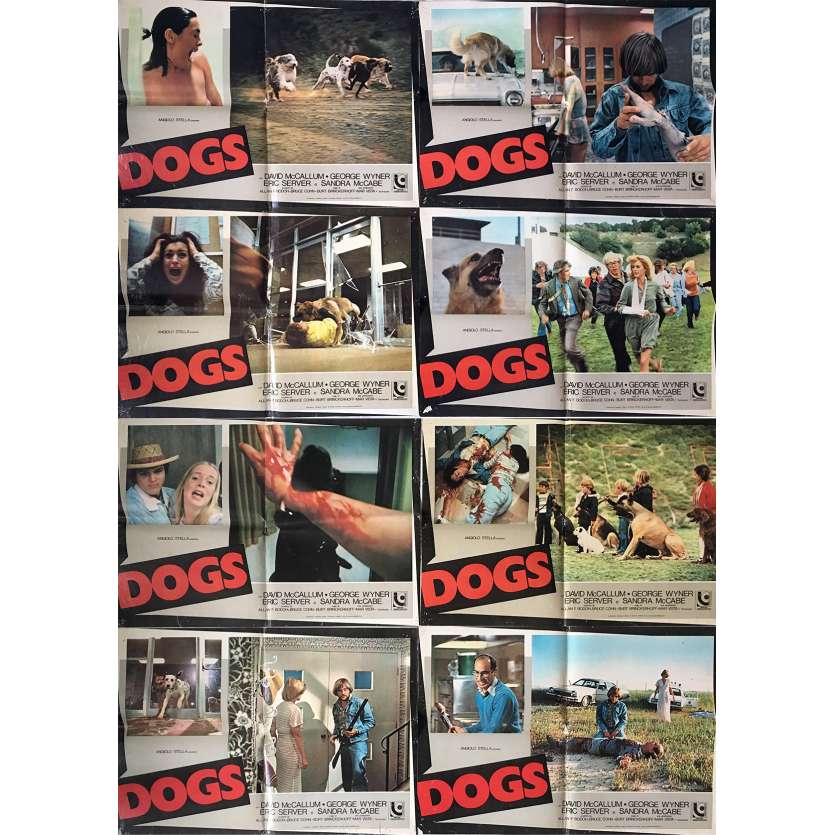 DOGS Photobusta Posters x8 - 18x26 in. - 1976 - Burt Brinckerhoff, David McCallum