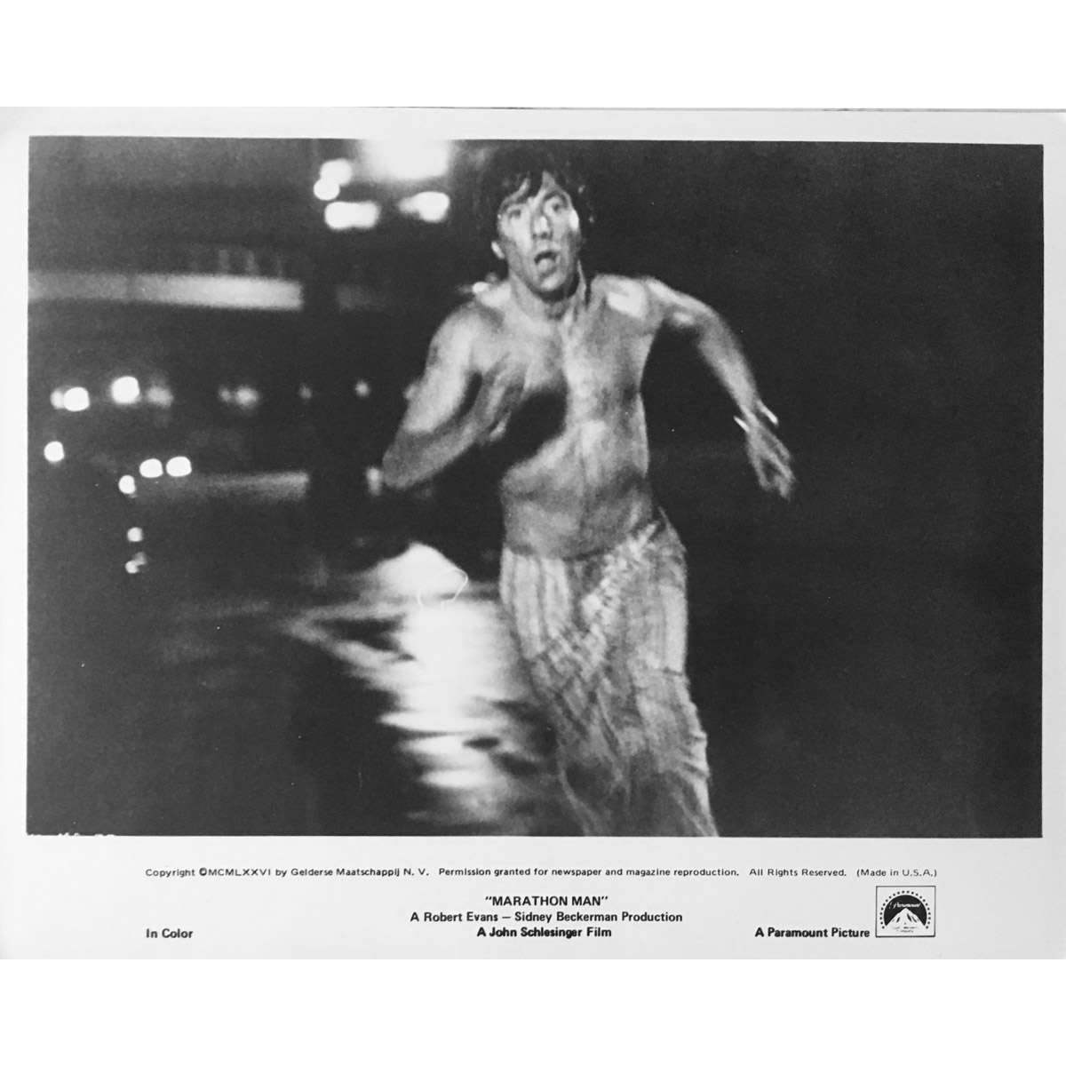 Marathon Man Movie Still 8x10 In