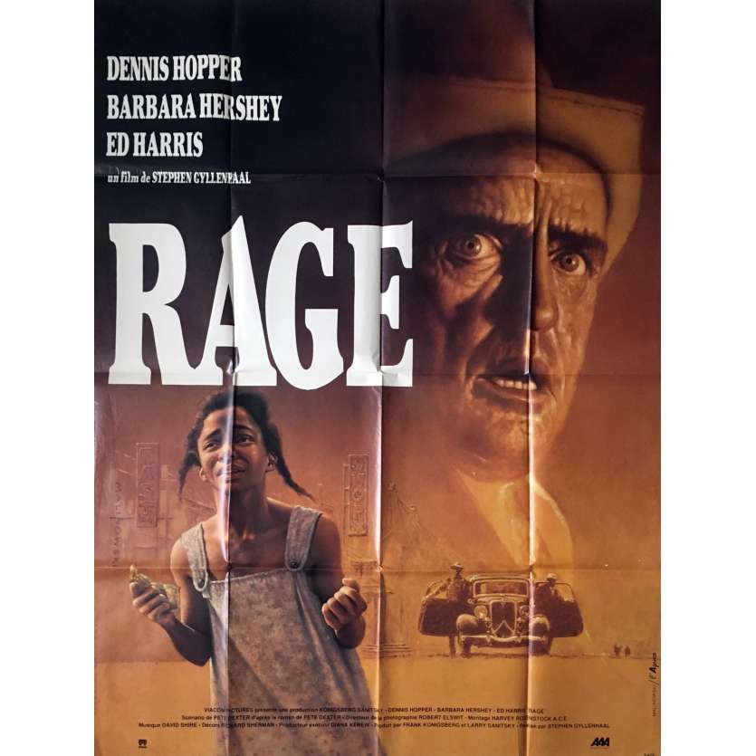 RAGE - PARIS TROUT Affiche de film  - 120x160 cm. - 1991 - Dennis Hopper, Stephen Gyllenhaal
