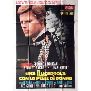 LIZARD IN A WOMEN'S SKIN / SCHIZOID Movie Poster - 39x55 in. - 1971 - Lucio Fulci, Florinda Bolkan
